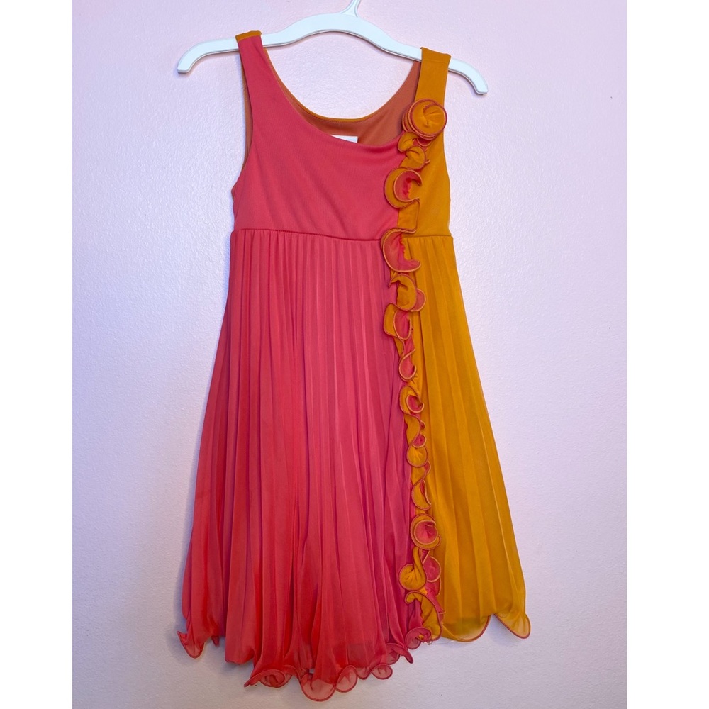 Pink/Orange Ruffled Dress